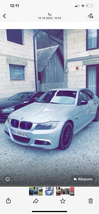 Vand BMW E90 pentru dezmebrare sau pt reparare,masina detine acte