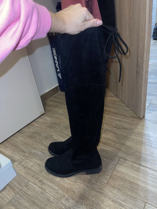 Дълги Велурени ботуши