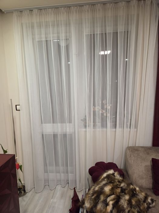 Перде/завеса нежно бяло