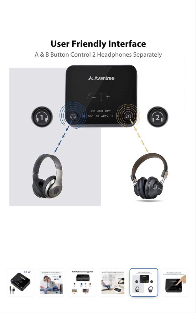 Transmițător audio Bluetooth, suport optic, TV, PC, sigilat