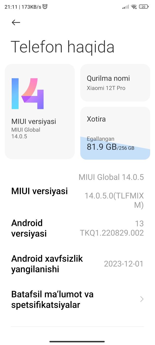 Redmiy 12 t pro mi