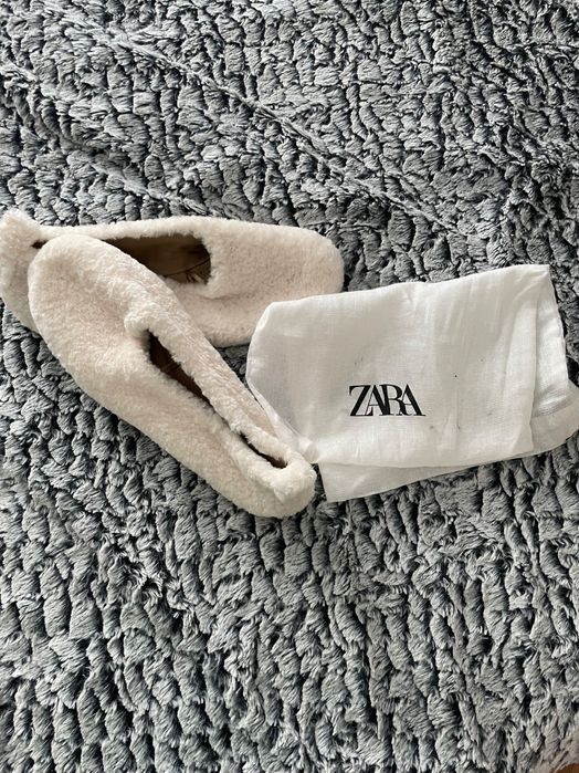 Vand balerini blanita crem,noi,Zara,38,in saculet