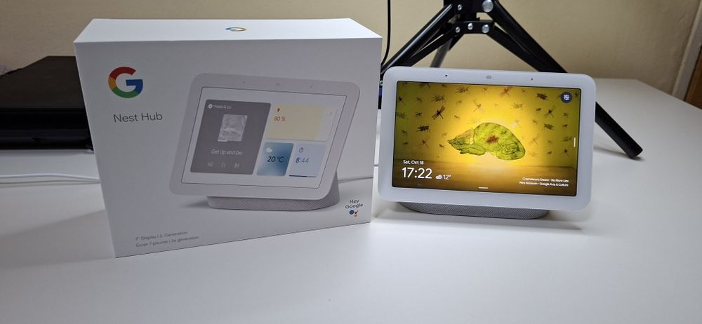 Смарт тонколона Google Nest Hub (2nd Gen), 7" touchscreen, Wi-Fi, Blue