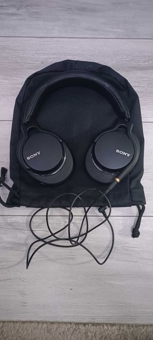 Casti Over the Ear Sony MDR-1AM2B, Cu fir, Microfon, Negru