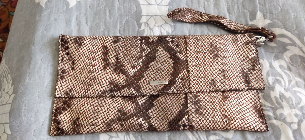 Клатч кожанный сумка кожаная фирма Karya