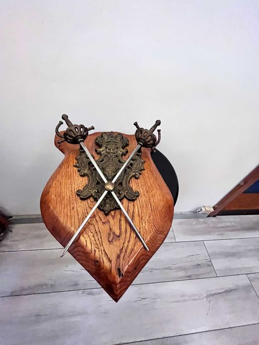 Panoplie de dimensiuni mari grea lemn masiv veche bibelou bibelouri