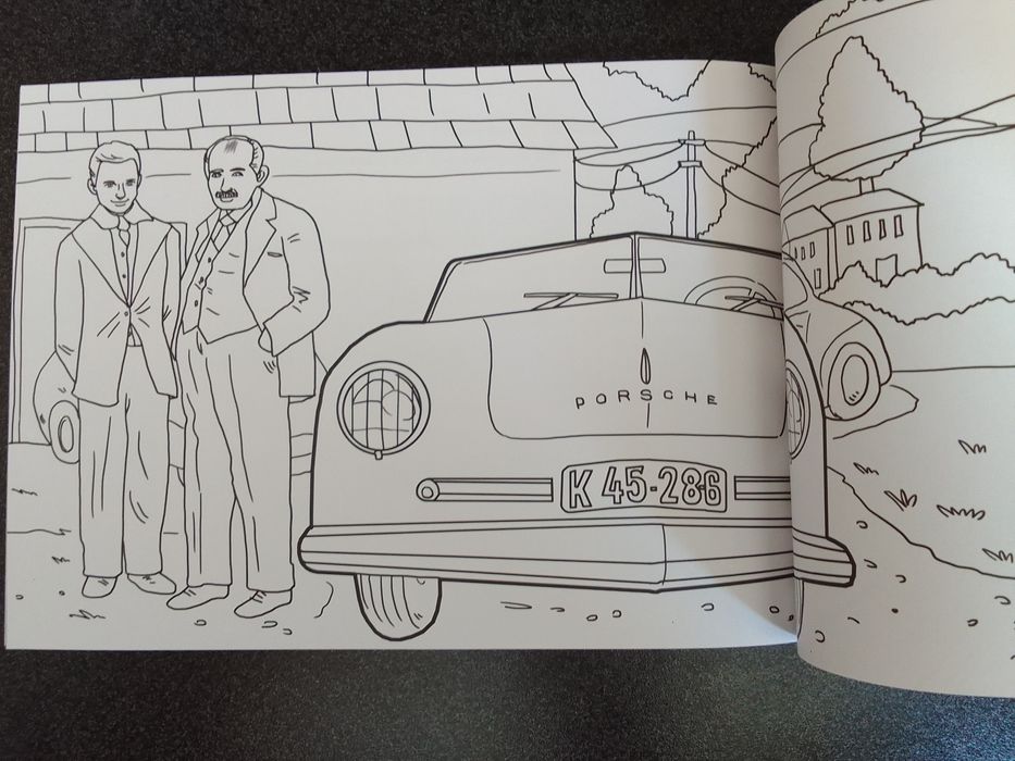 Porsche книжка за оцветяване