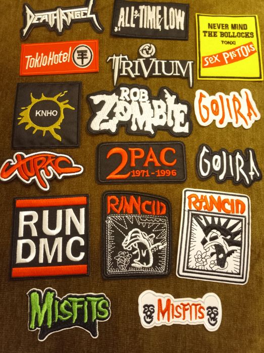 Нашивки бродирани, Rock значки