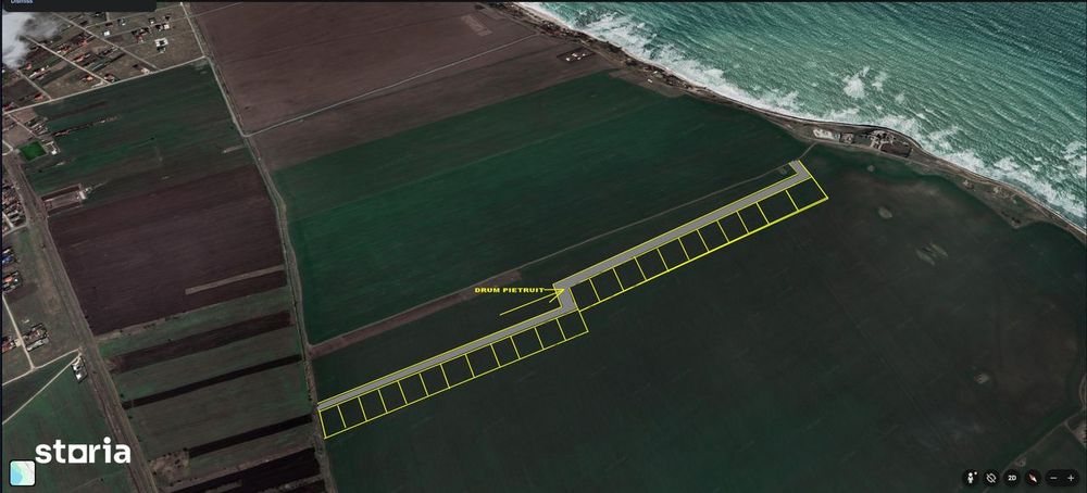 Teren Tuzla malul marii zona Far, 2km de Nibiru