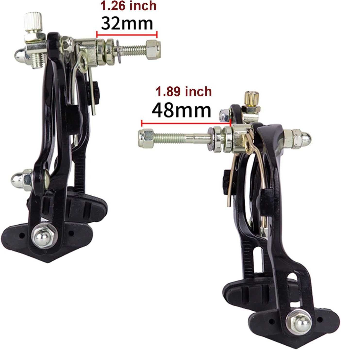 Set frane bicicleta, fata spate, Mimoke maner si clampa (fara cabluri)
