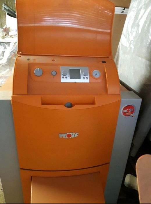 Cazan Wolf pe ulei/gaz, 17–20 kW, stare foarte bună