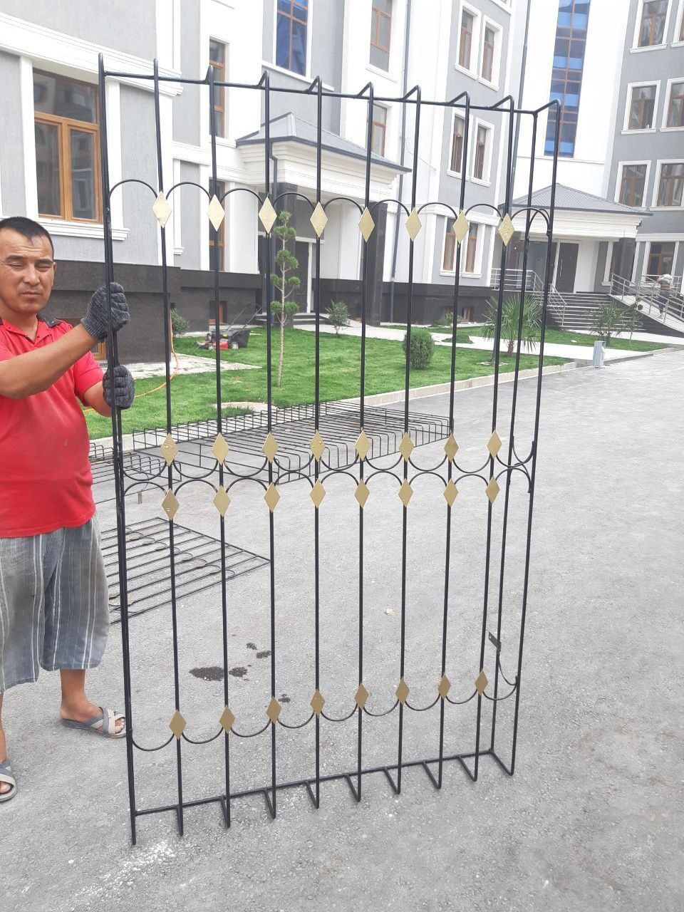 Решетка перил навес