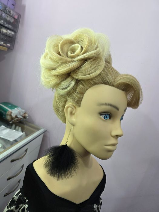 Дълги обеци с големи меки пера (пух)