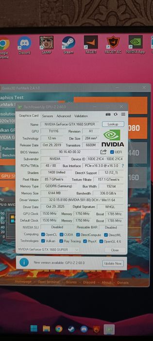 Видеокарта GTX 1660 SUPER(6gb, 192bit, GDDR6, 8pin)