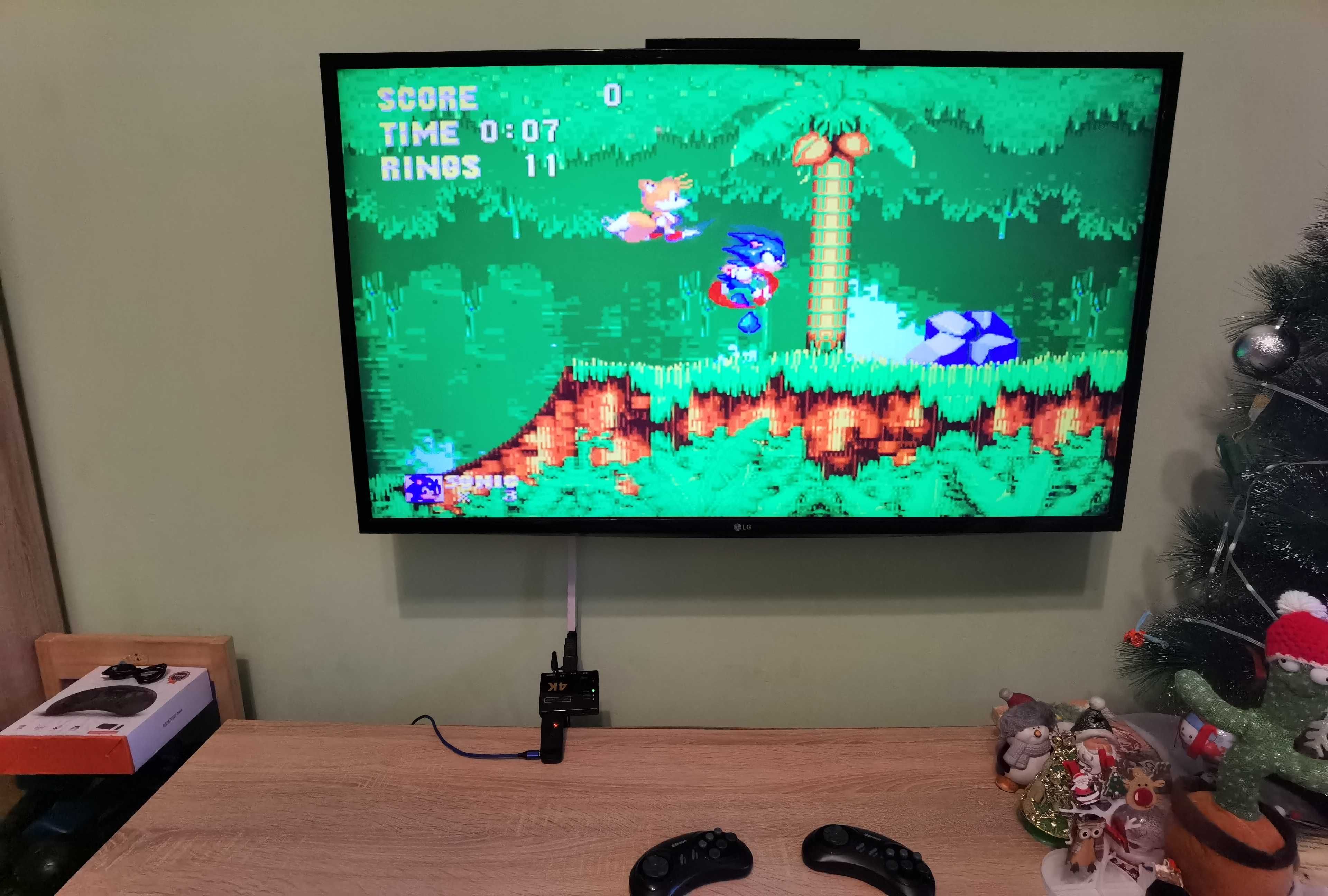 SEGA MEGA DRIVE 2 HDMI с БЕЗЖИЧНИ контролери и 5000 игри