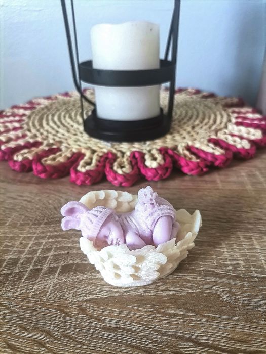 Mărturii de botez elegante – lumânări/săpun handmade personalizate