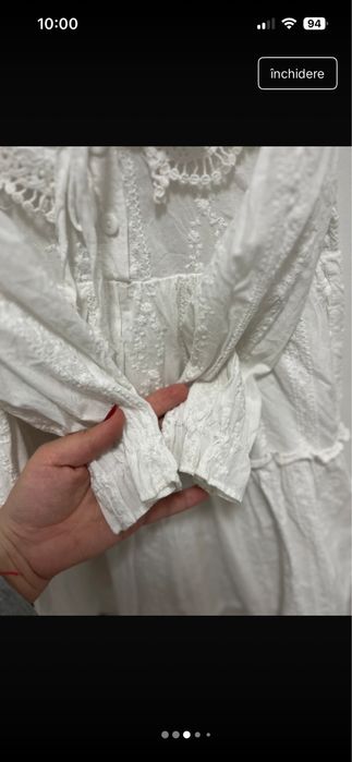 Rochie alba pentru fetite