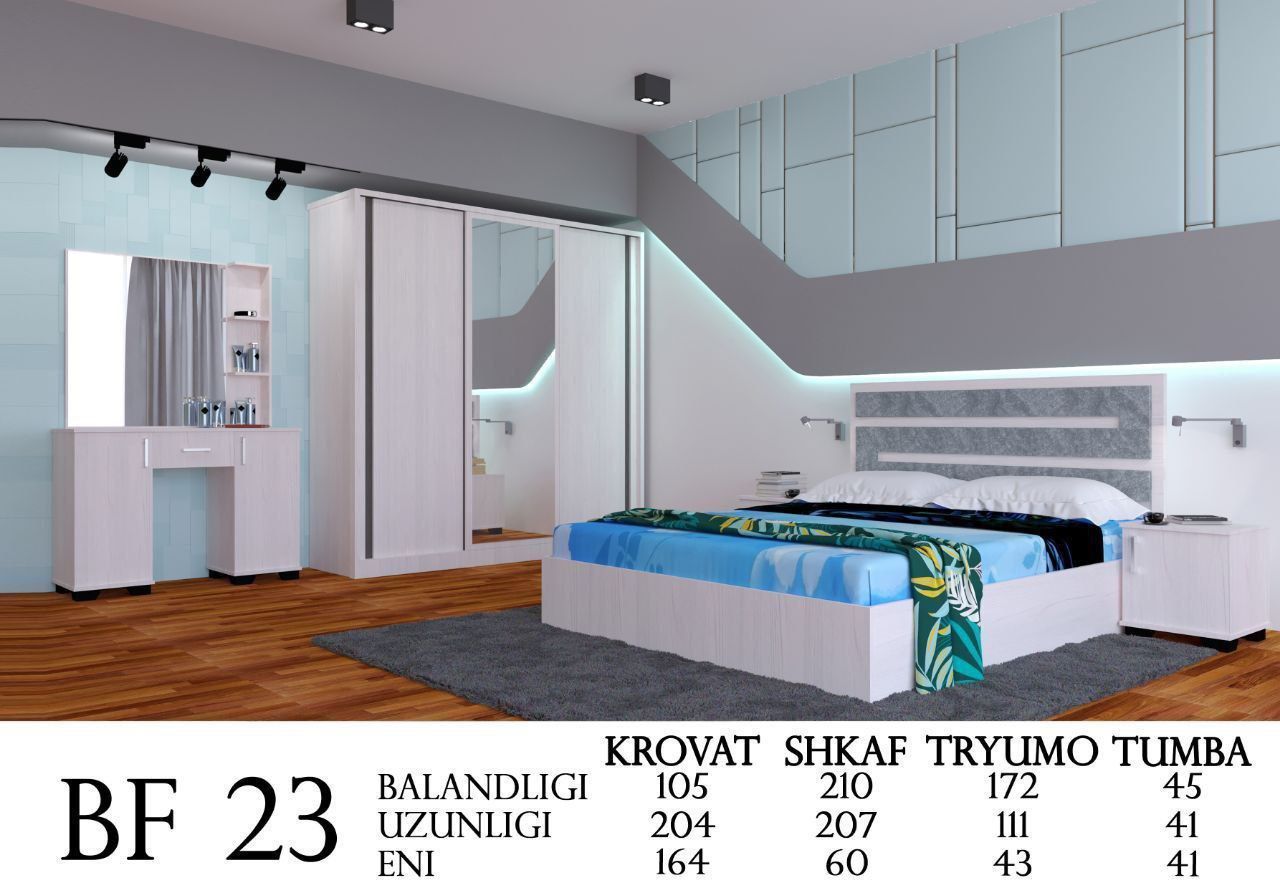 Спальный гарнитур от Comfort Mebel в рассрочку через Uzum, Open, Anor