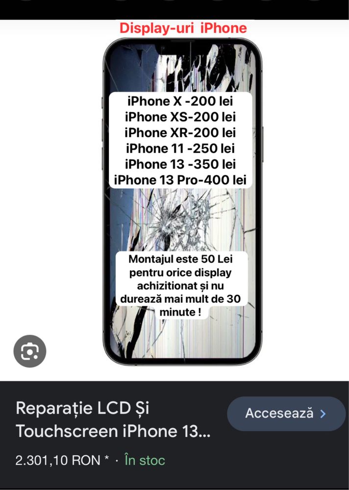 Display iPhone 11 pro 300 lei