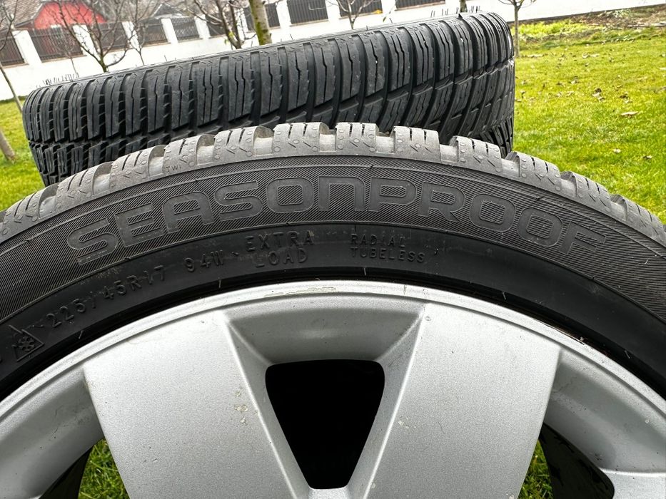 Jante + Cauciucuri 225/45/R17 M+S