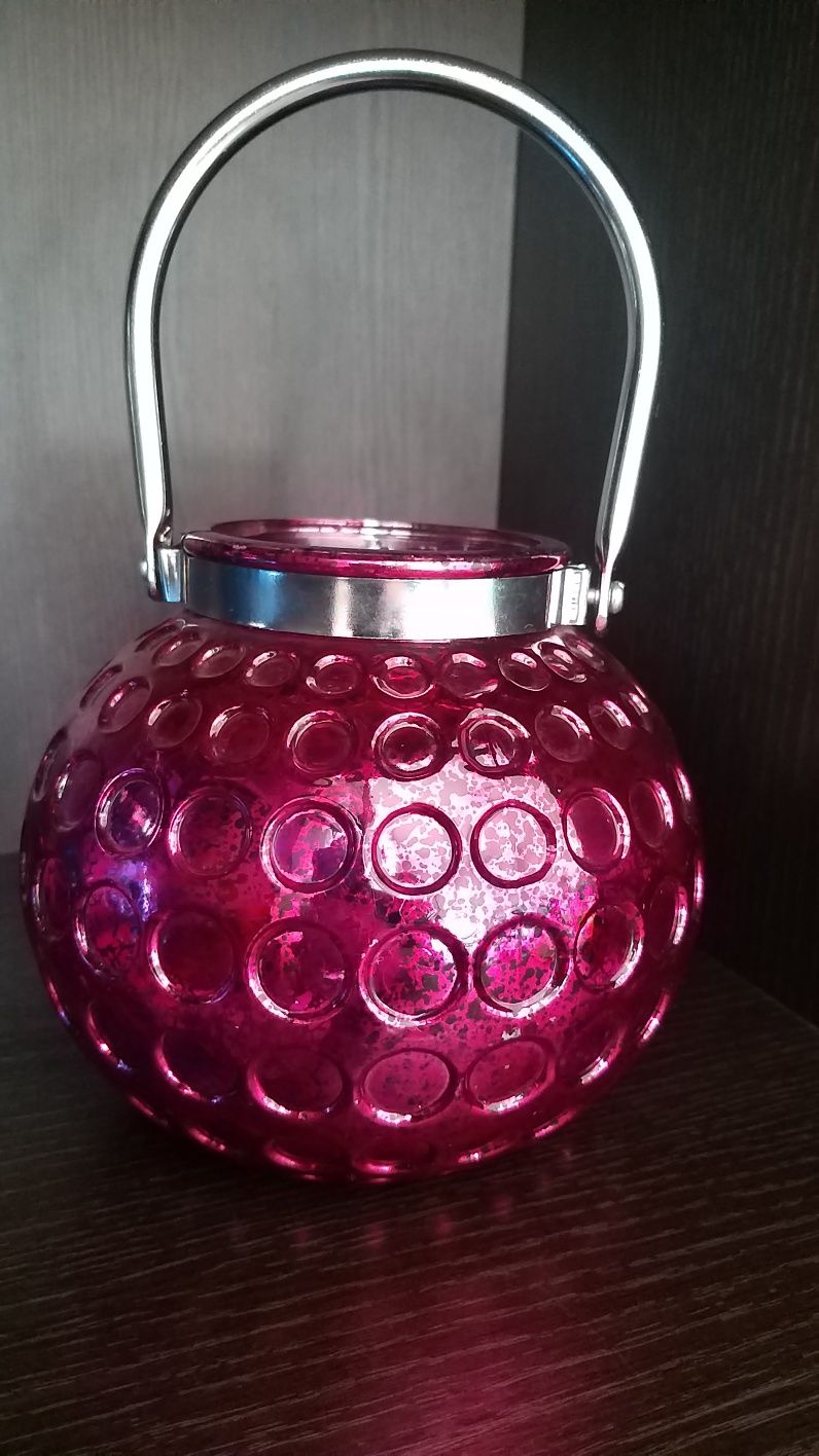 Декоративная ваза стекло
