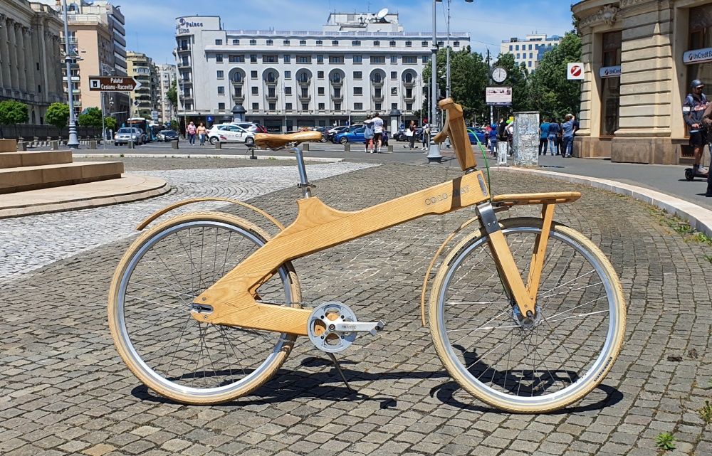 Bicicleta din lemn Coco-Mat Odysseus schimbator automat stare perfecta