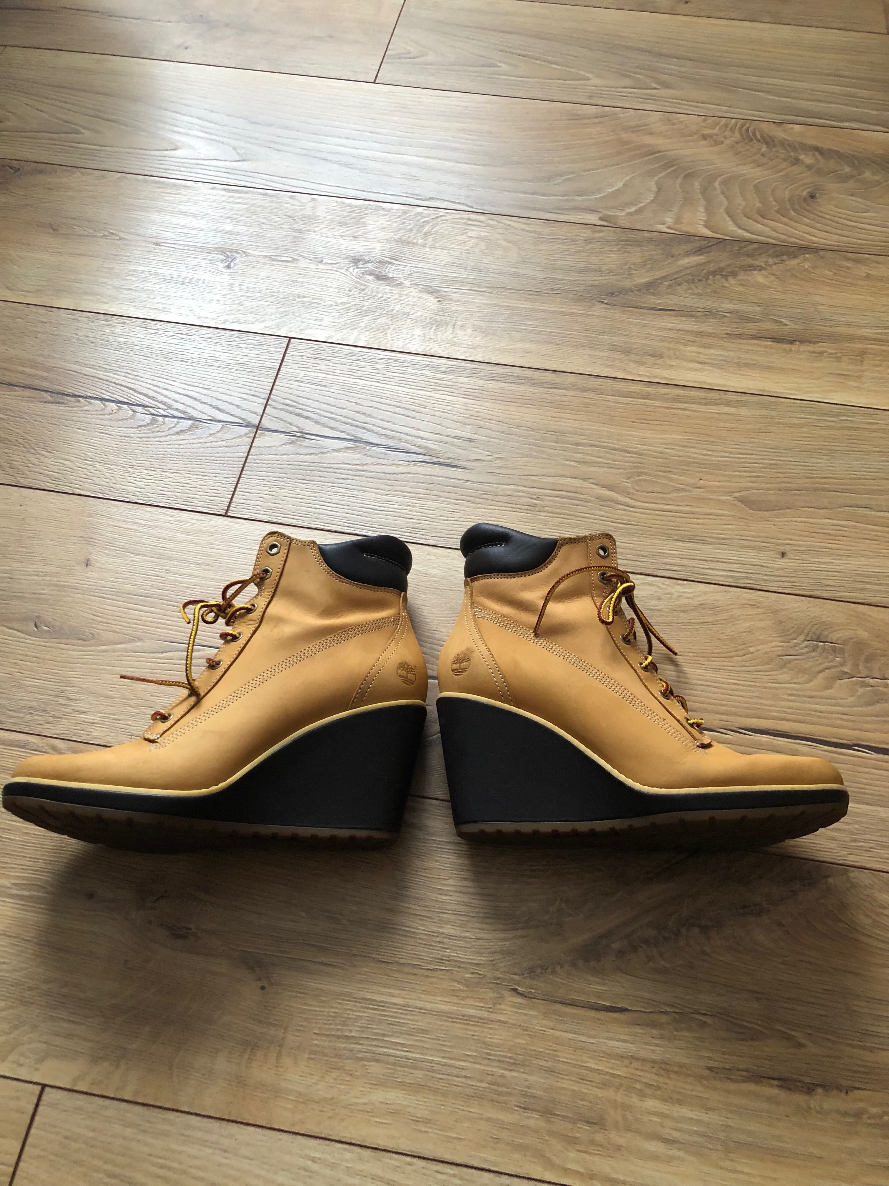 TIMBERLAND-botine pentru dame, maro din piele , marimea 38