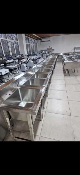 Мойка металлическая котломойка раковина столы, стеллажи, сушилки итд