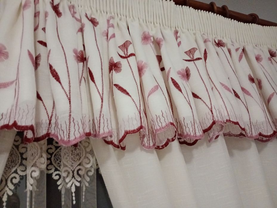 Draperii din in culoare crem