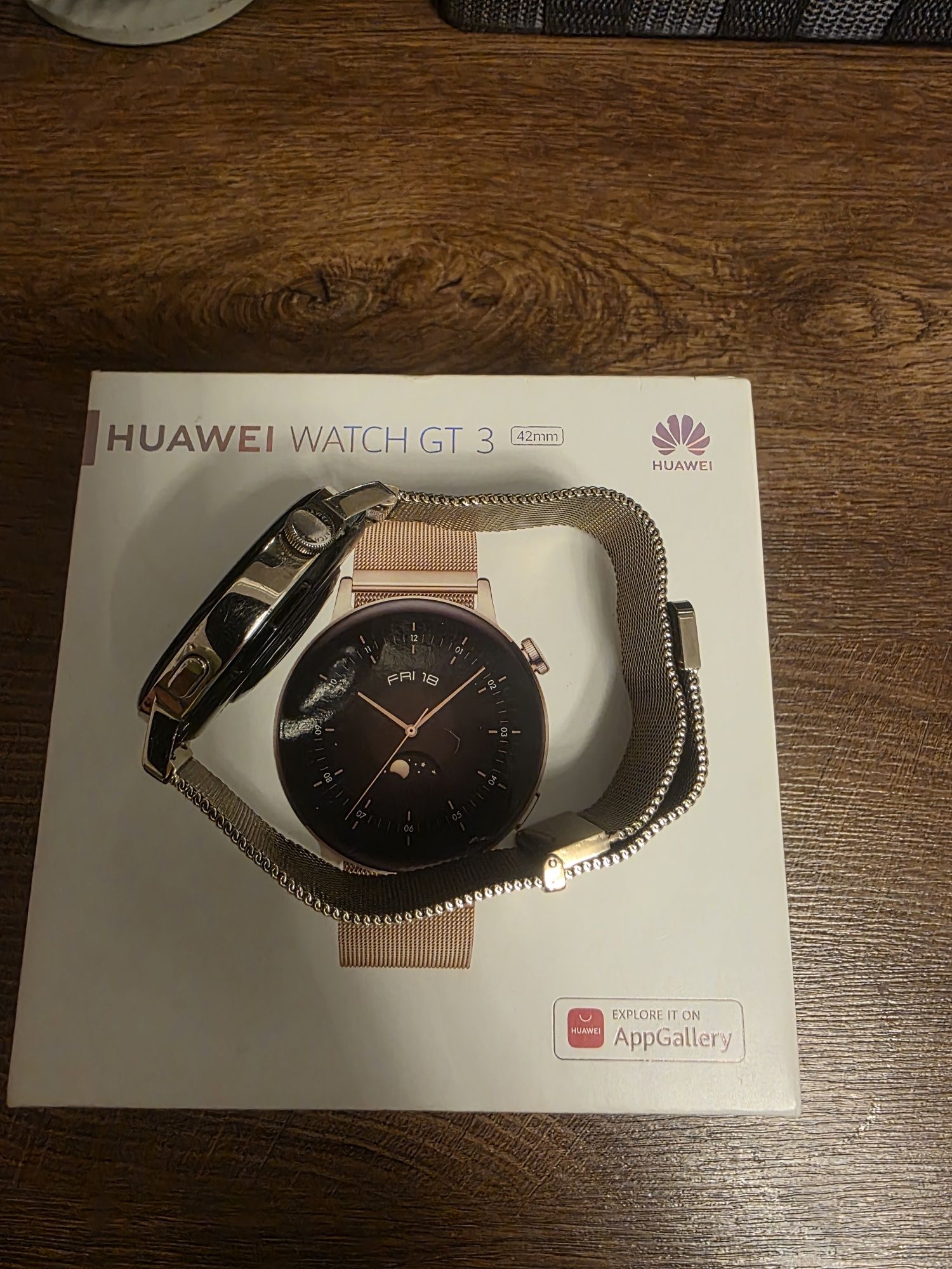 Продавам Смарт часовник Huawei Watch GT3, 42 mm, Stainless Steel, Gold