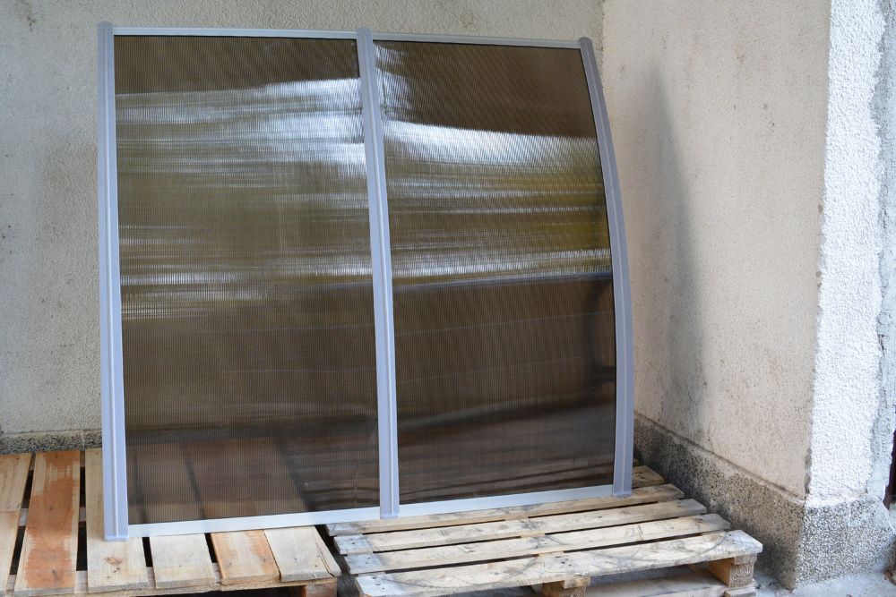 Навес от поликарбонат - козирка, модулен дебелина 6 мм. + UV защита