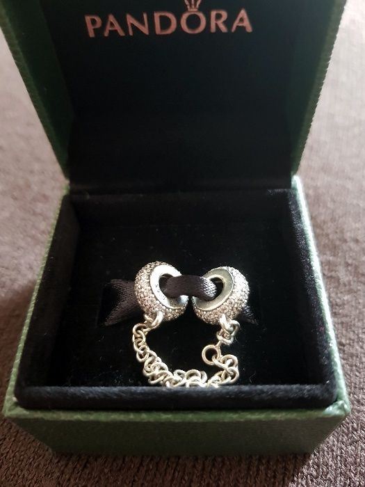 Lant de siguranta Bratara PANDORA Argint 925 "Inspiratie Pave"