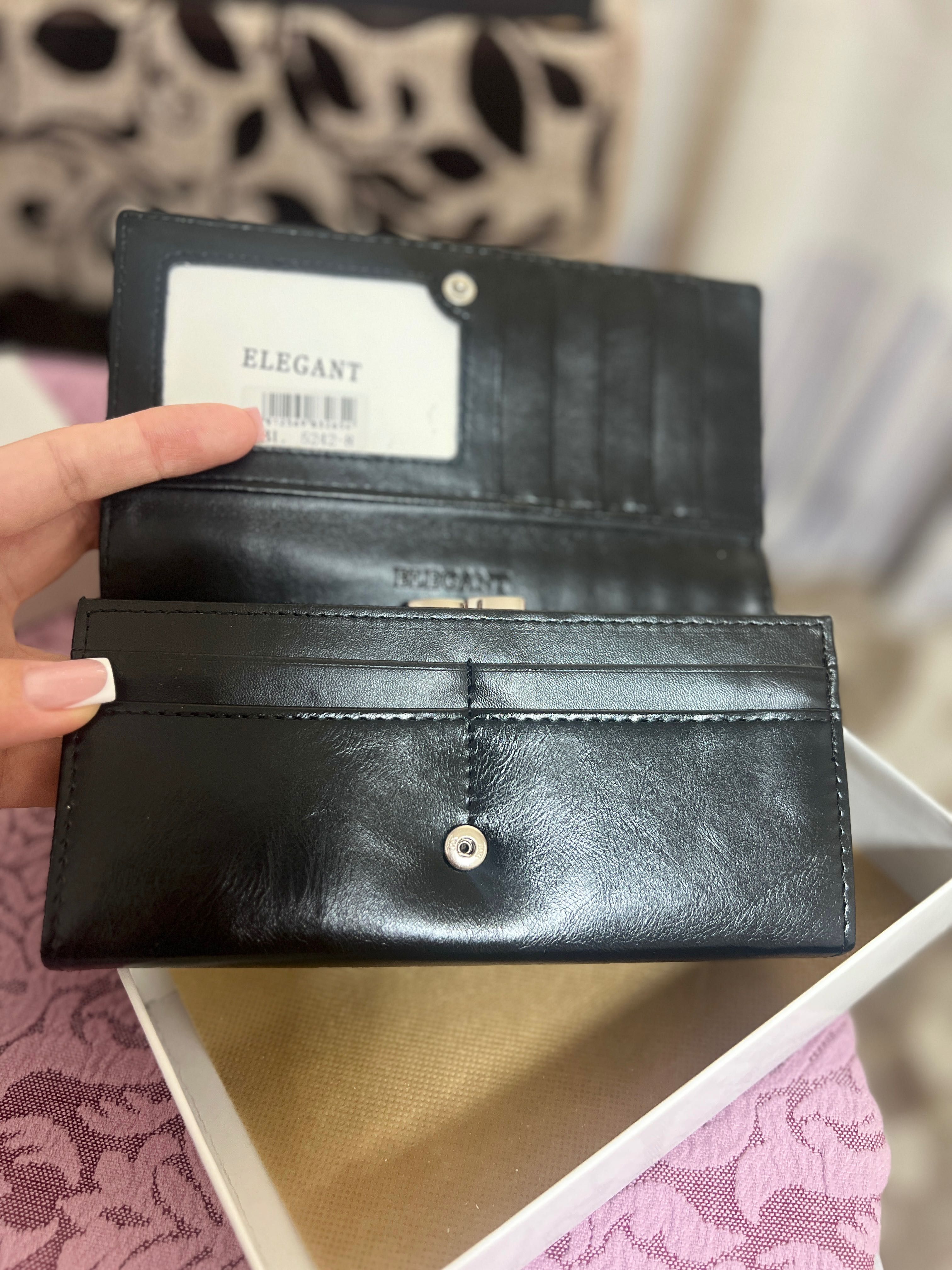 Продается кожаный классический женский кошелек фирмы “Elegant”