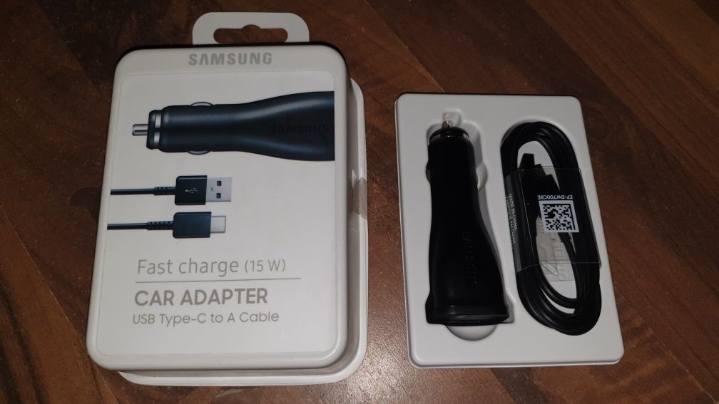 Incarcator auto+cablu USB C original Samsung 15W S8 S9 S10 Note8 9 10