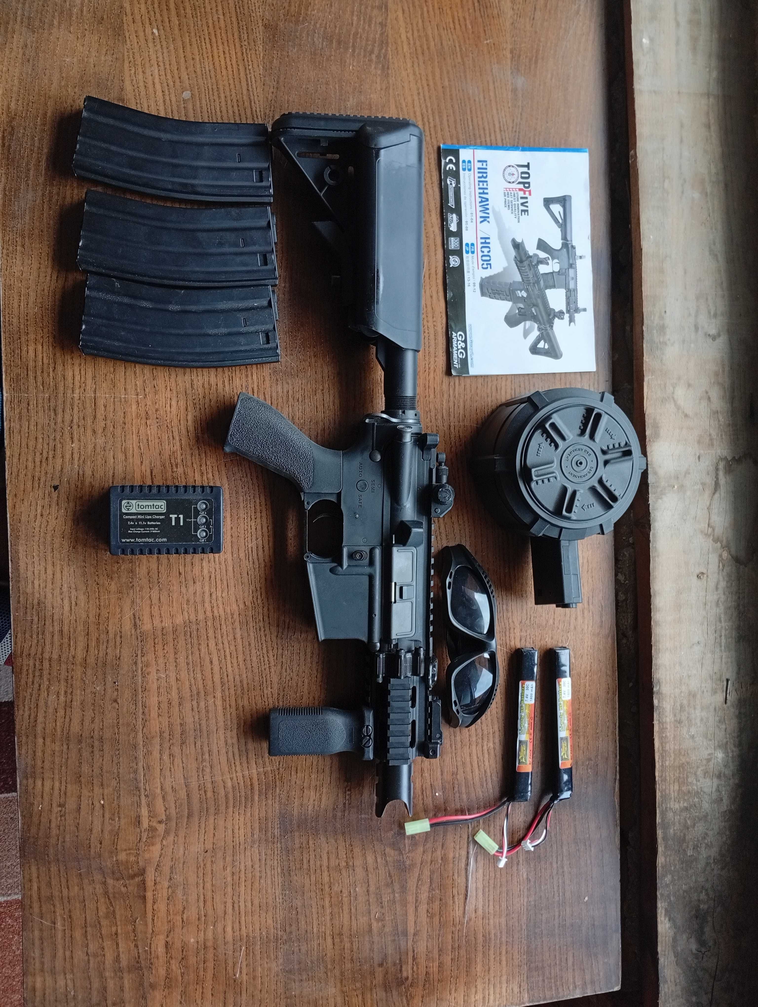 Airsoft g&g FireHawk M4/AR +Dum Mag