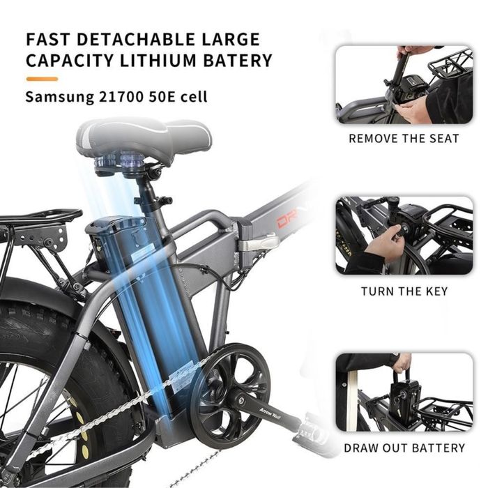 НОВО!! Електтрическа Велосипед DrVetion AT20 750W 48V/15-20AH