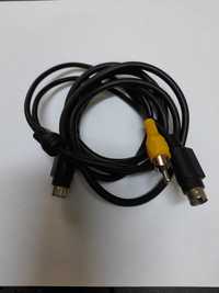 Cablu audio video 7 pin miniDIN la S-video + RCA