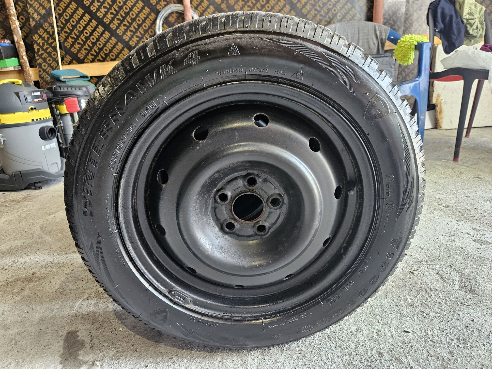 Зимни гуми с джанти 205х55 16ки Firestone Winterhawkдот 3623