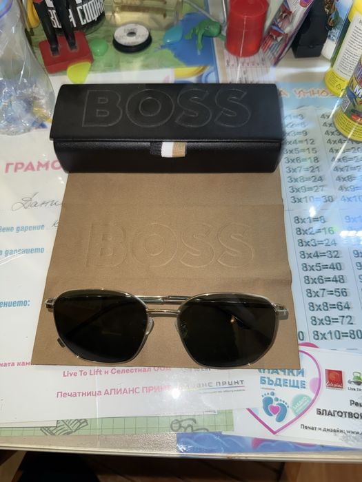 Слънчеви очила BOSS 1673/F/SK J5GQT titanium temples