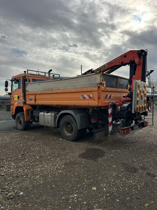 MAN TGA 18.310 4x4 bascula + macara