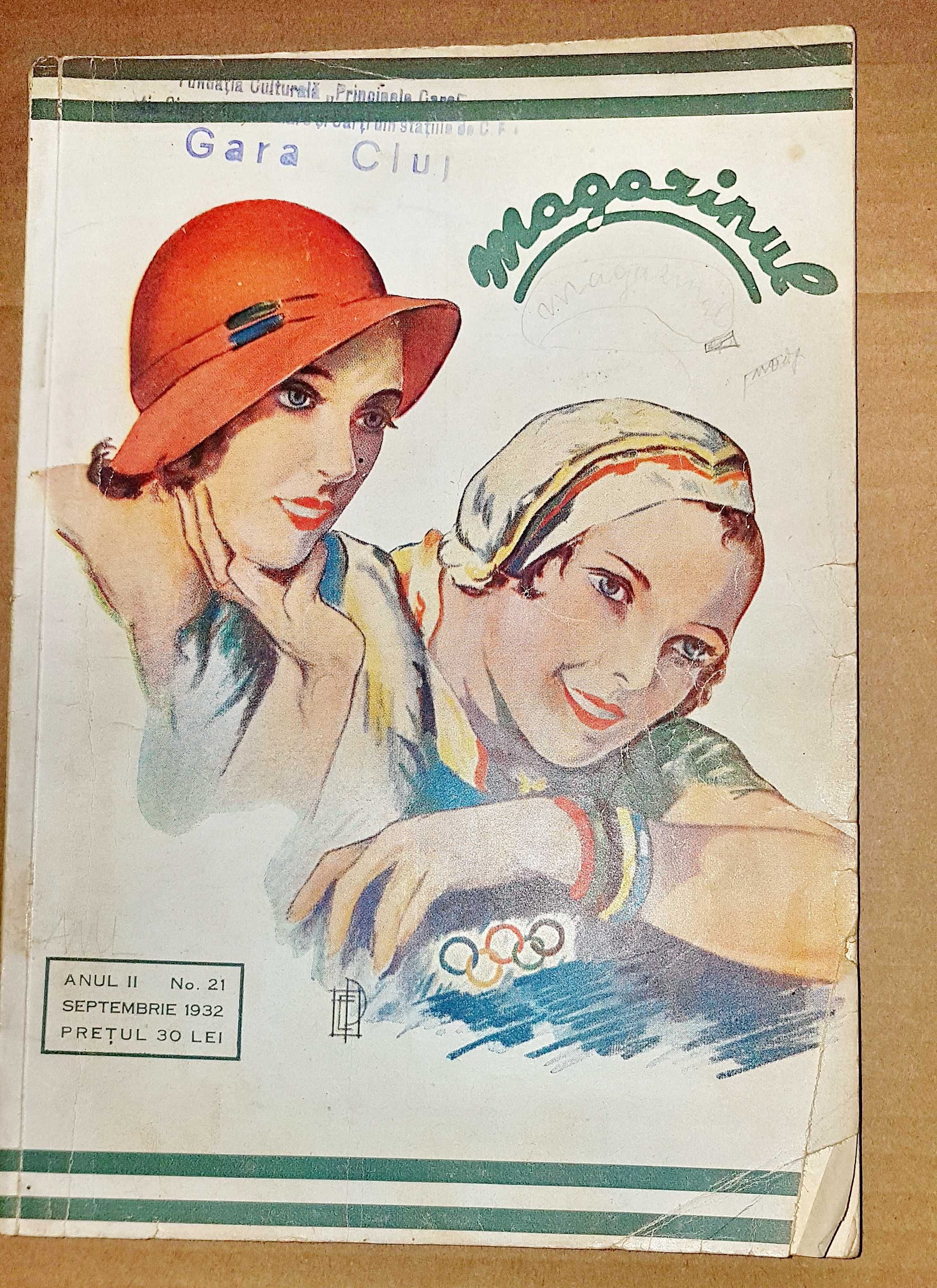 D55A-Revista Magazinul Septembrie 1932 completa stare generala buna.