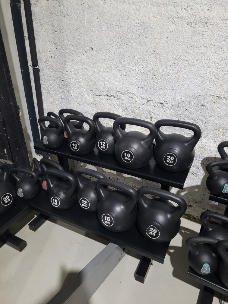 Пудовки сет 2х4 2х6 2х8 2х10 2х12 2х16 2х20 комплект kettlebell 760 лв