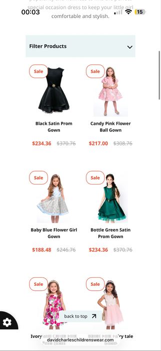 Платье от David charles