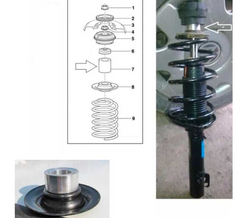Inaltatoare/distantiere suspensie vw golf 4 bora audi skoda seat