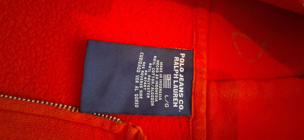 Bluza trening bumbac Ralph Lauren mărimea L, merge la xl