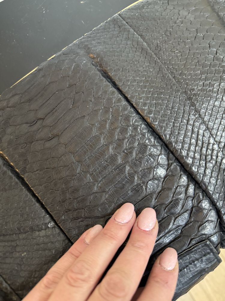 Vand geanta superba piele de piton unicat