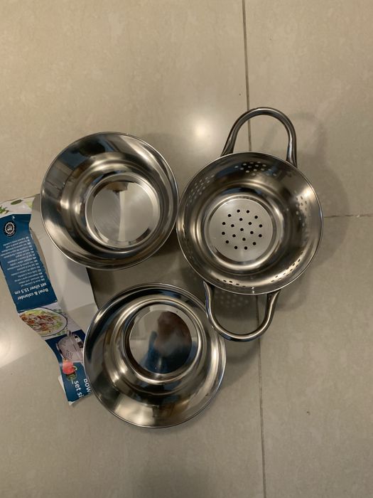 Set 3 boluri inox capac, ERNESTO, si boluri inox