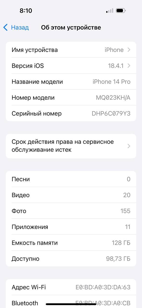 Iphon 14pro holati yaxwi