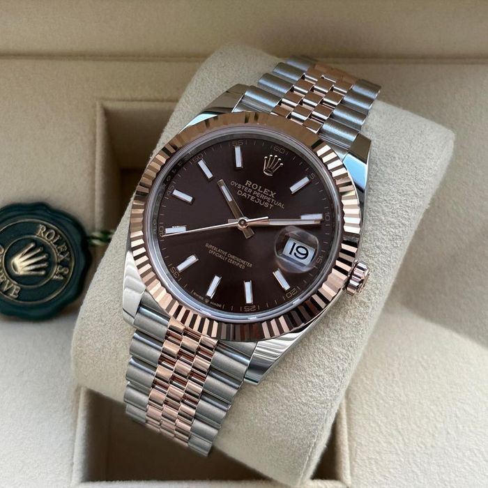 Rolex Date-Just 41,mm dial chocolate