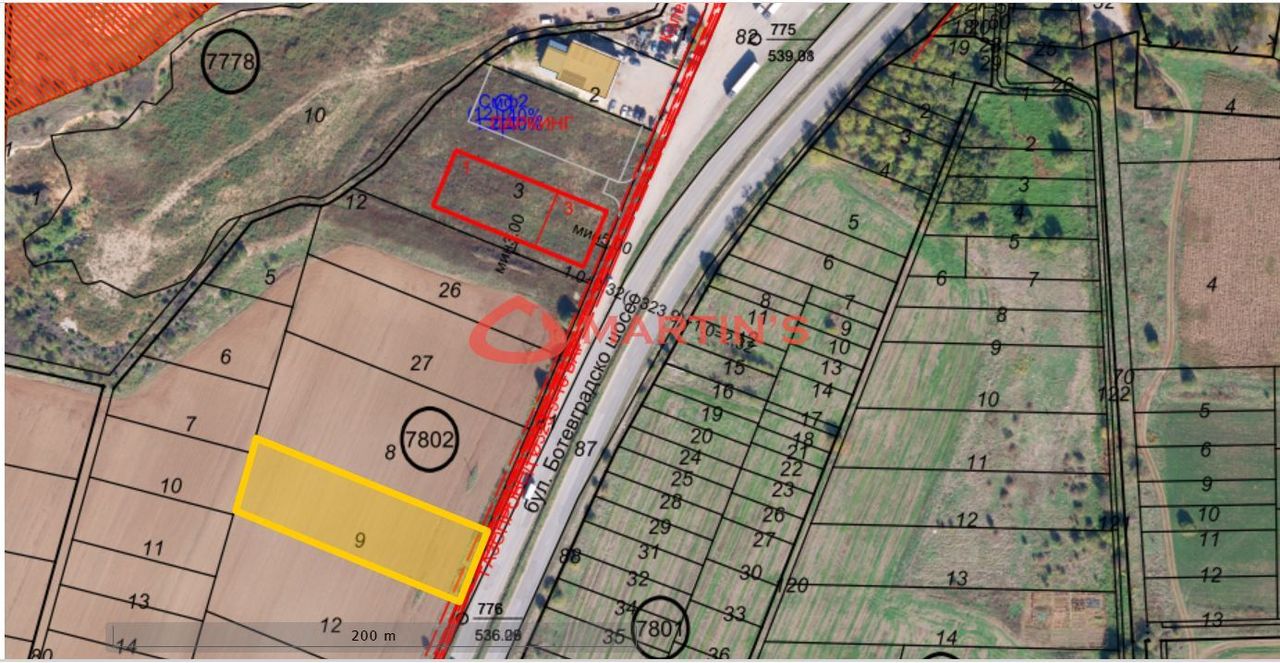 Продава се Парцел в с. Горни Богров, Област София-град - 2699 кв.м за 70 €/кв.м - Снимка #1